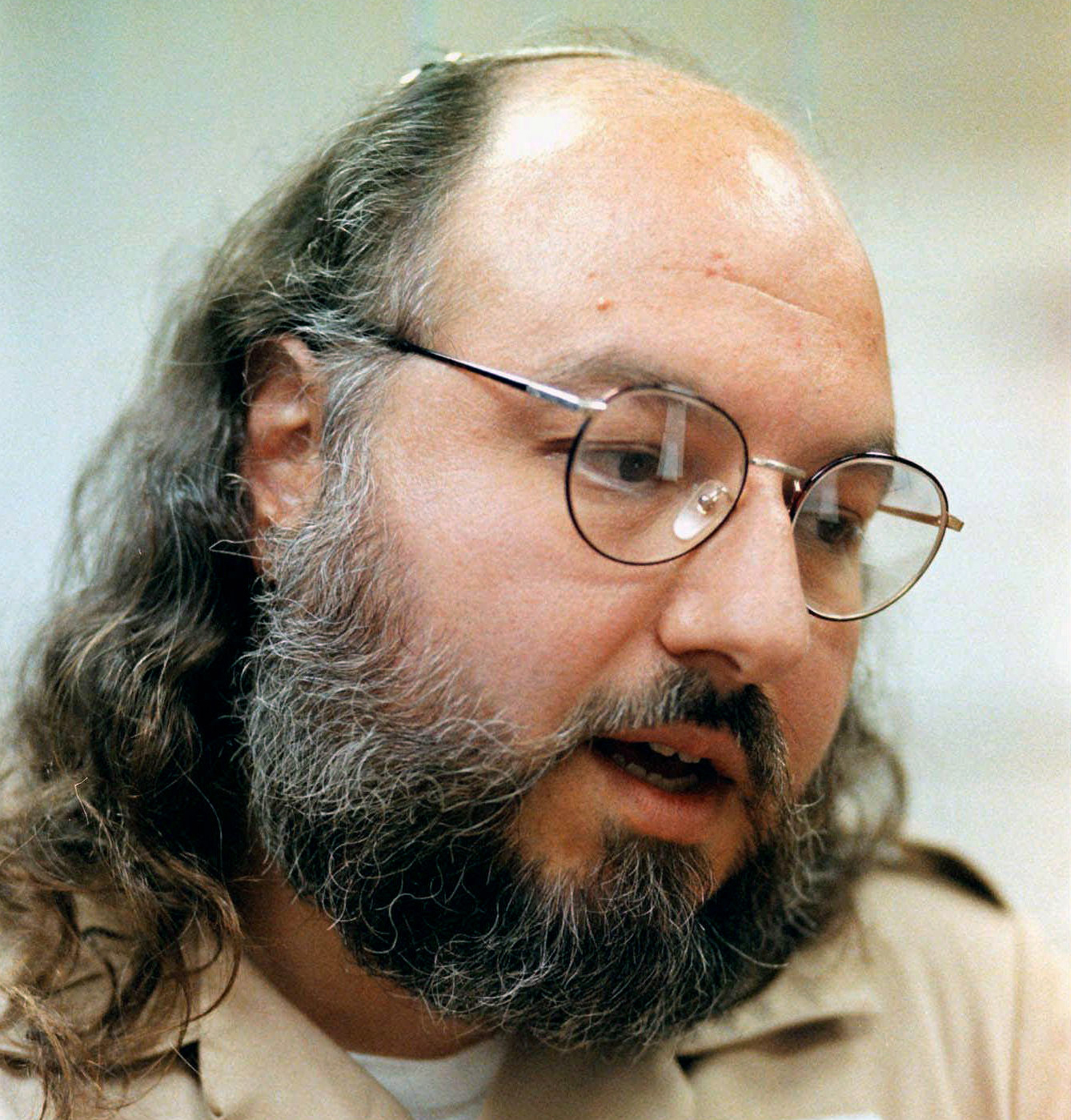 FILE - In this May 15, 1998 file photo, Jonathan Pollard speaks during an interview in a conference room at the Federal Correction Institution in Butner, N.C. Lawyers for the convicted spy Pollard say the U.S. has granted his parole and he will be released in November. Pollard, sentenced to life in prison, has served 30 years for spying for Israel.  (AP Photo/Karl DeBlaker, File) (AP)