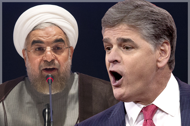 Hassan Rouhani, Sean Hannity (Reuters/Adrees Latif/Jeff Malet, maletphoto.com)