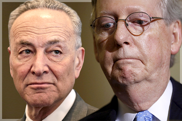 Chuck Schumer, Mitch McConnell (AP/Seth Wenig/Reuters/Jonathan Ernst/Photo montage by Salon)