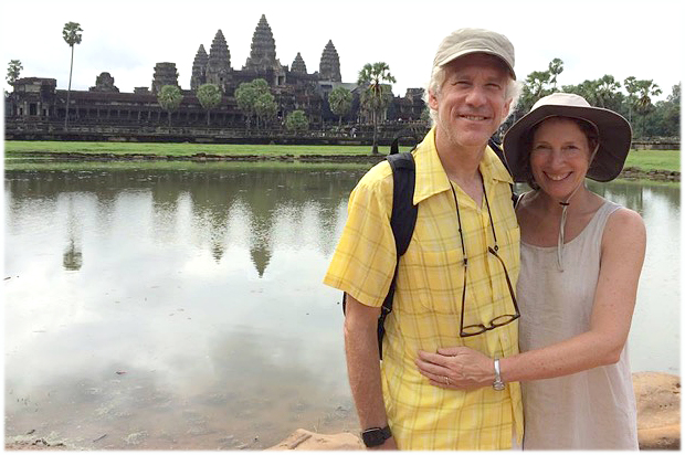 A photo of the author with her husband