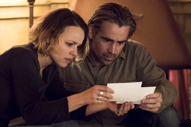 Rachel McAdams and Colin Farrell in "True Detective" (HBO)