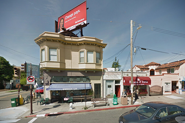The Wash and Shop Laundromat (center).