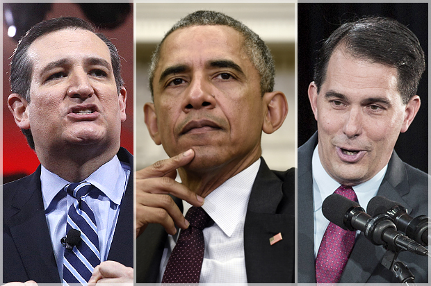 (AP/Reuters/Kevin Lamarque/Susan Walsh/Sara Stathas)