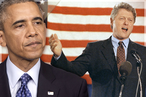 Barack Obama, Bill Clinton (AP/Pablo Martinez Monsivais/Ron Frehm/Photo montage by Salon)
