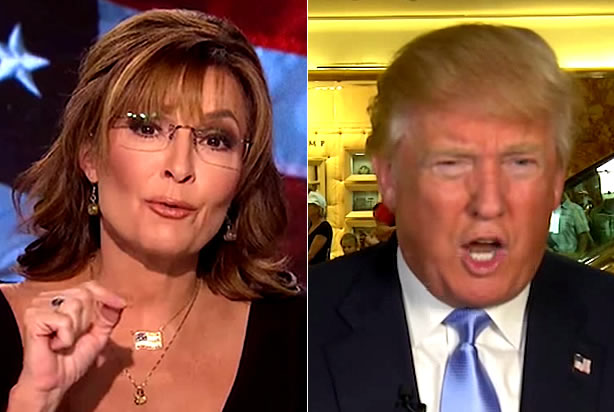 Sarah Palin, Donald Trump (Credit: Fox News)