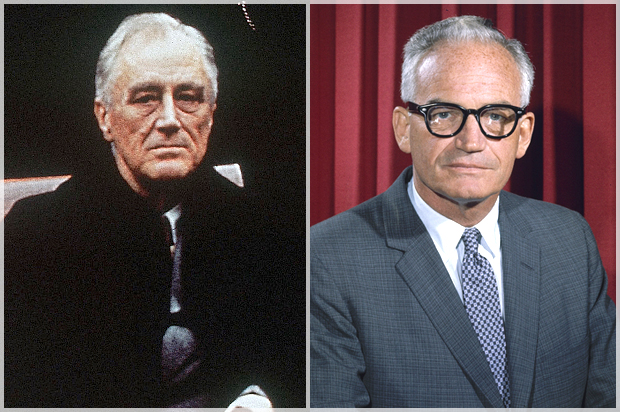 Franklin Roosevelt, Barry Goldwater (AP)