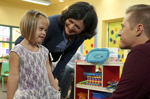 Sofia Sanchez, Lenora May and Lucas Grabeel in "Switched At Birth" (ABC Family)