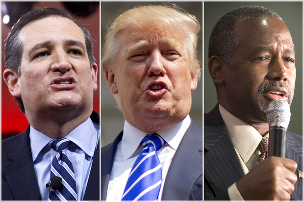 (AP/Reuters/Kevin Lamarque/Brendan McDermid/John Minchillo)
