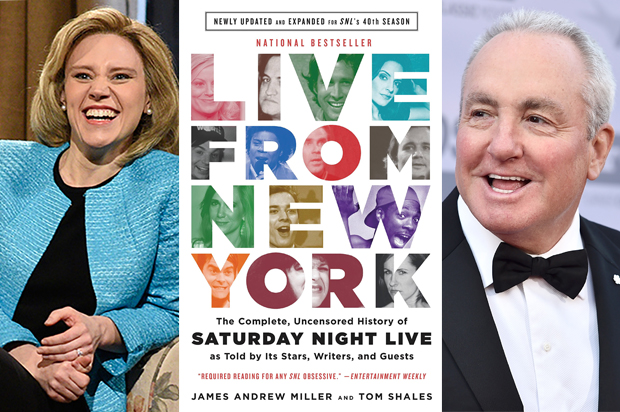 Kate McKinnon, Lorne Michaels (NBC/AP/Jordan Strauss)