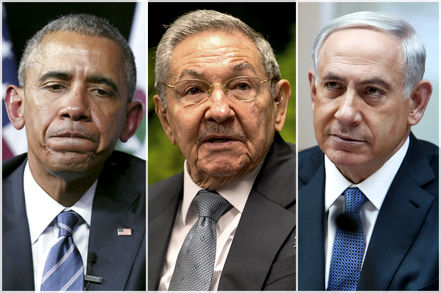 (AP/Reuters/Kevin Lamarque/Ramon Espinosa/Gali Tibbon)