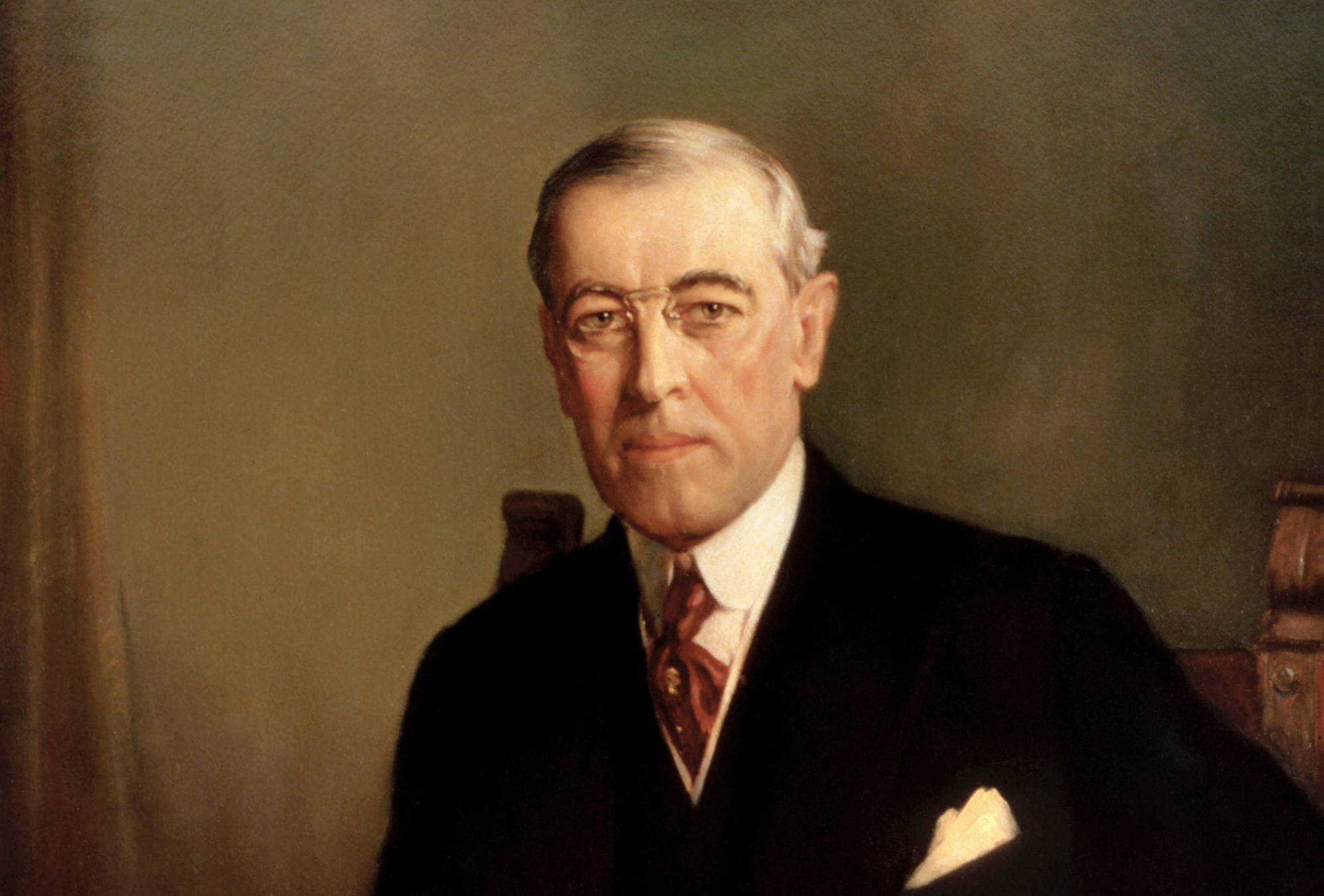 ("Presidentwoodrowwilson" by Frank Graham Cootes - http://www.whitehouseresearch.org/assetbank-whha/action/viewHome. Licensed under Public Domain via Wikimedia Commons)