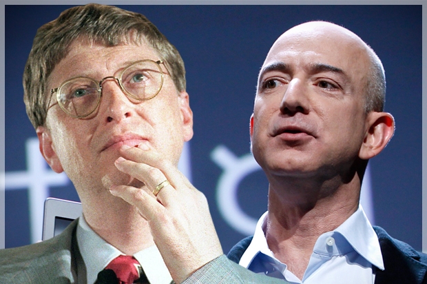 Bill Gates, Jeff Bezos (AP/Bernd Kammerer/Reuters/Shannon Stapleton/Photo montage by Salon)