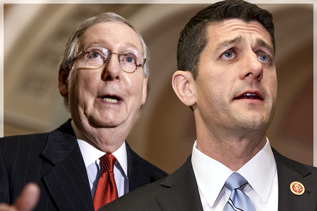 Mitch McConnell, Paul Ryan (AP/J. Scott Applewhite//Photo montage by Salon)
