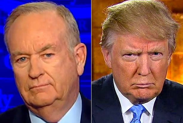 Bill O'Reillyl, Donald Trump (Credit: Fox News)