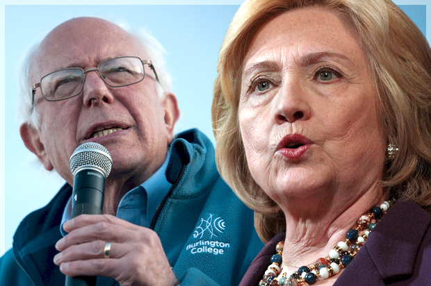 Bernie Sanders, Hillary Clinton (Reuters/Mark Kauzlarich/Mary Schwalm/Photo montage by Salon)