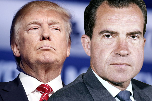 Donald Trump, Richard Nixon (AP/Reuters/Rick Wilking/Photo montage by Salon)