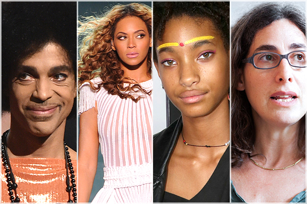 Prince, Beyonce, Willow Smith, Sarah Koenig (AP/John Shearer/Matt Sayles/Frank Micelotta/serialpodcast.org/Meredith Heuer)