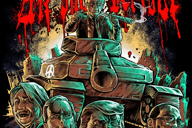 The pro-Bernie Sanders t-shirt released by metal band All Shall Perish (Coki Greenway/All Shall Perish)