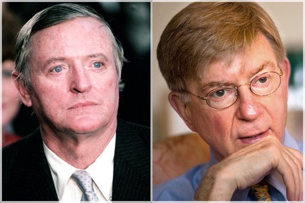 William F. Buckley, Jr., George Will (Wikimedia/AP/J. Scott Applewhite)