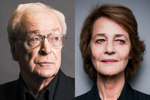 Michael Caine, Charlotte Rampling (AP/Casey Curry/Rich Fury)