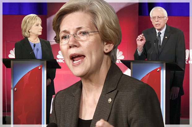 Hillary Clinton, Elizabeth Warren, Bernie Sanders (AP/Charles Dharapak/Reuters/Randall Hill/Photo montage by Salon)