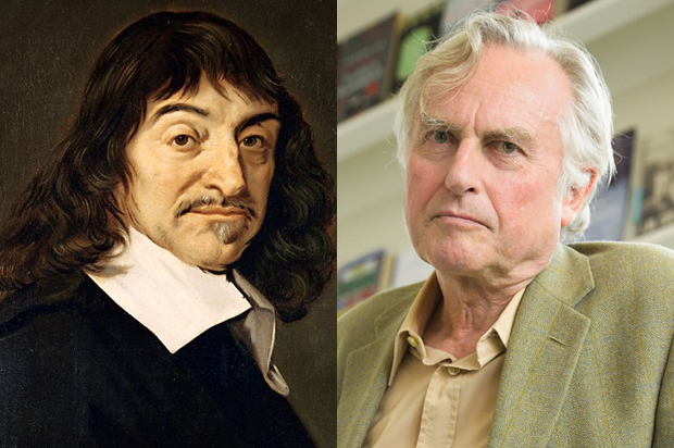 René Descartes, Richard Dawkins (Wikimedia/AP/Fiona Hanson)