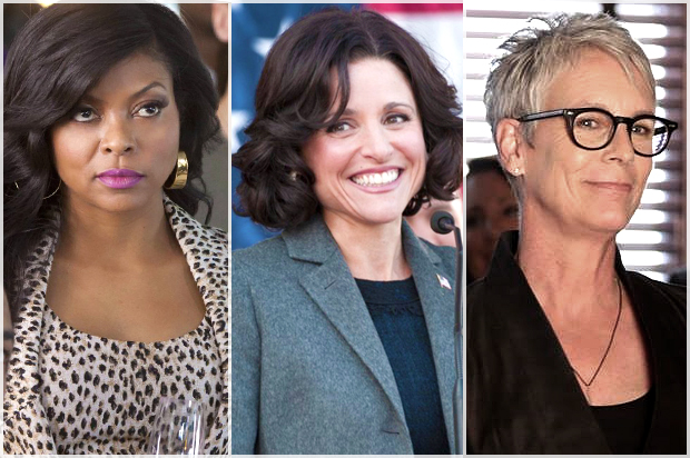 Taraji P. Henson in "Empire," Julia Louis-Dreyfus in "Veep," Jamie Lee Curtis in "Scream Queens" (Fox/HBO)