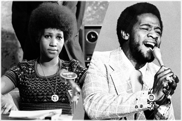 Aretha Franklin, Al Green (AP/Wikimedia)