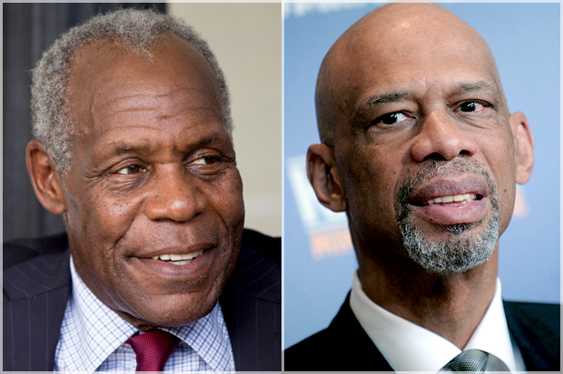 Danny Glover, Kareem Abdul-Jabbar (Reuters/Andrew Harnik/AP/Dennis Van Tine)