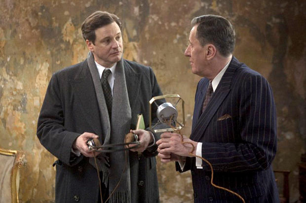 Colin Firth and Geoffrey Rush in "The King's Speech" (The Weinstein Company)