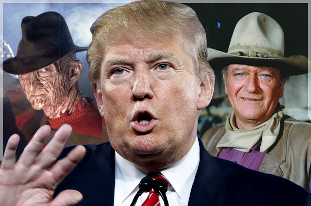 Freddy Krueger, Donald Trump, John Wayne (New Line Cinema/AP/John Locher/Warner Bros./Salon)