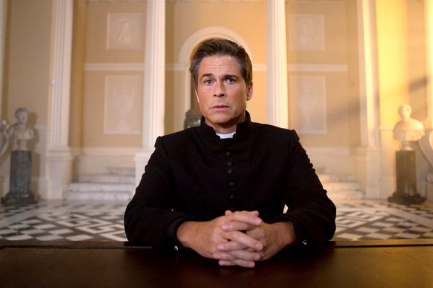 Rob Lowe as Father Jude Sutton in "You, Me and the Apocalypse" (NBC/Ed Miller)