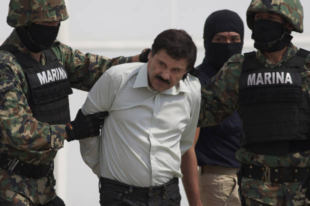 Joaquin "El Chapo" Guzman  in a 2014 arrest. (AP/Eduardo Verdugo)
