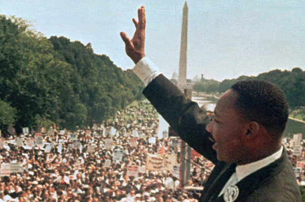 Dr. Martin Luther King Jr. at the March on Washington, Aug. 28, 1963. (AP)