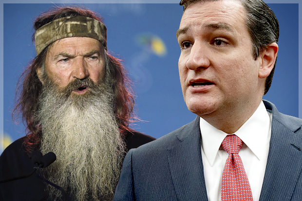 Phil Robertson, Ted Cruz (AP/Bill Haber/J. Scott Applewhite/Photo montage by Salon)