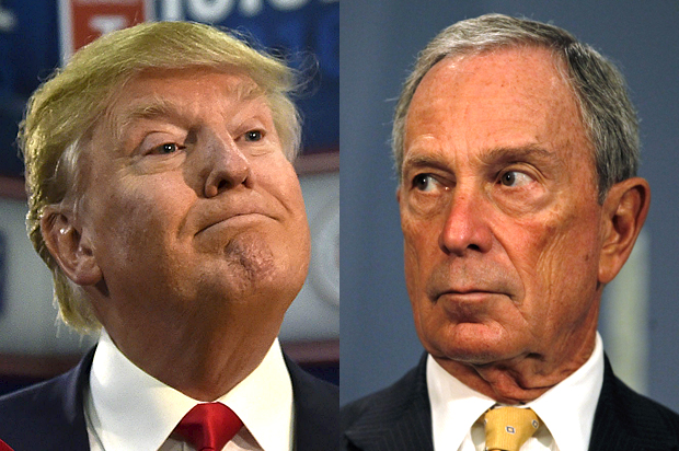 Donald Trump, Michael Bloomberg (AP/Reuters/Brendan McDermid/David Becker)