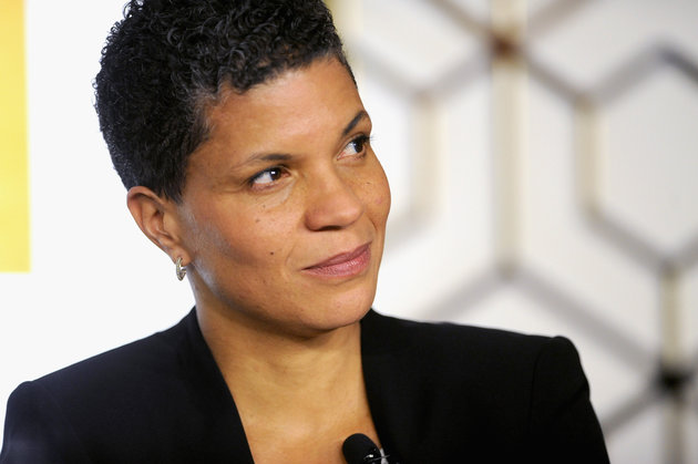 WASHINGTON, DC - APRIL 24:  Michelle Alexander speaks onstage at "An Evening With John Legend" hosted by POLITICO to kick-off White House Correspondents' weekend at Longview Gallery on April 24, 2015 in Washington, DC.  (Photo by Brad Barket/Getty Images) (Brad Barket)