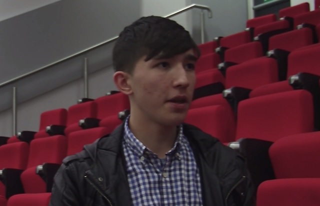 17-year-old British student Rahmaan Mohammadi (YouTube/eastlondonlines)