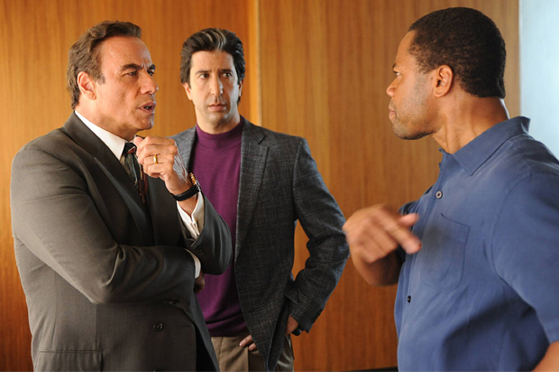 John Travolta, David Schwimmer and Cuba Gooding, Jr. in "American Crime Story" (FX)
