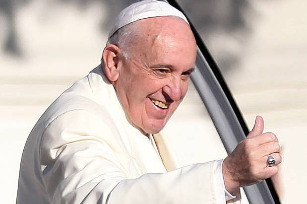 Pope Francis in Mexico City, Feb. 13, 2016. (Felix Marquez/AP)