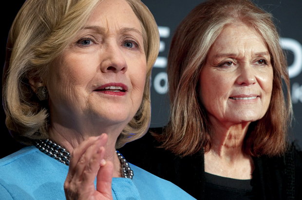 Hillary Clinton, Gloria Steinem (AP/Carolyn Kaster/Andy Kropa/Photo montage by Salon)