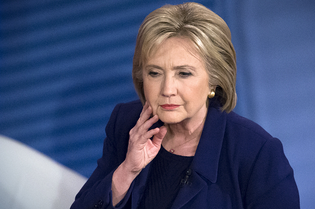 Hillary Clinton at the democratic primary town hall sponsored by CNN, Feb. 3, 2016, in Derry, N.H. (AP/John Minchillo)