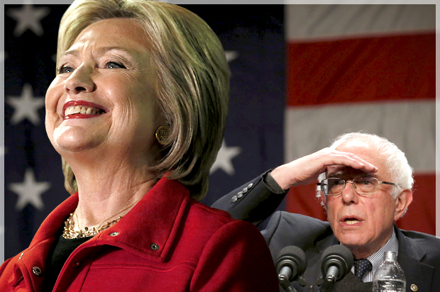 Hillary Clinton, Bernie Sanders (Reuters/Jim Bourg/Jim Young/Photo montage by Salon)
