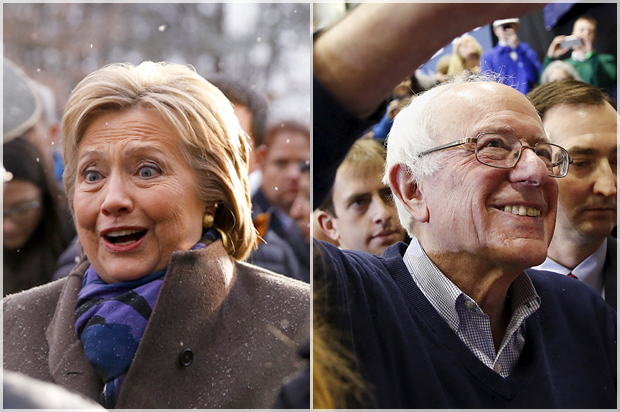 Hillary Clinton, Bernie Sanders (AP/Matt Rourke/Reuters/Shannon Stapleton)