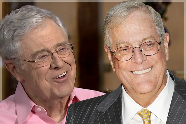 Charles and David Koch (MSNBC/AP/Evan Agostini/Photo montage by Salon)
