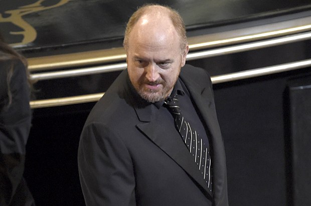 Louis C.K. at the Oscars, Feb. 28, 2016, at the Dolby Theatre in Los Angeles. (AP/Chris Pizzello)