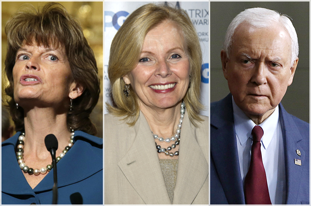 Lisa Murkowski, Peggy Noonan, Orrin Hatch (AP/Gary Cameron/Charles Sykes/Gary Cameron)