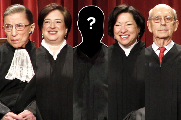 Ruth Bader Ginsburg, Elena Kagan, Sonia Sotomayor, Stephen Breyer (AP/Pablo Martinez Monsivais/Salon)