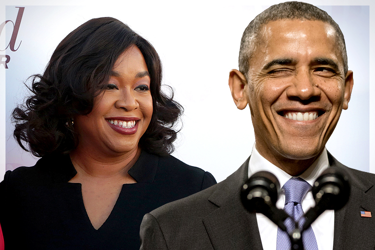 Shonda Rhimes, Barack Obama (Reuters/Jonathan Alcorn/AP/Jacquelyn Martin)