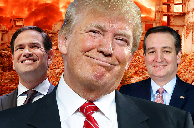Marco Rubio, Donald Trump, Ted Cruz (AP/Reuters/Chris Keane/Charlie Neibergall/Chris Harnik/Shutterstock/Salon)